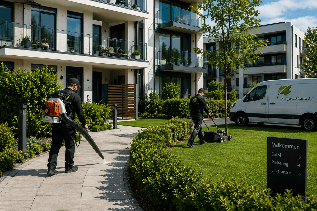 Modern property maintenance building