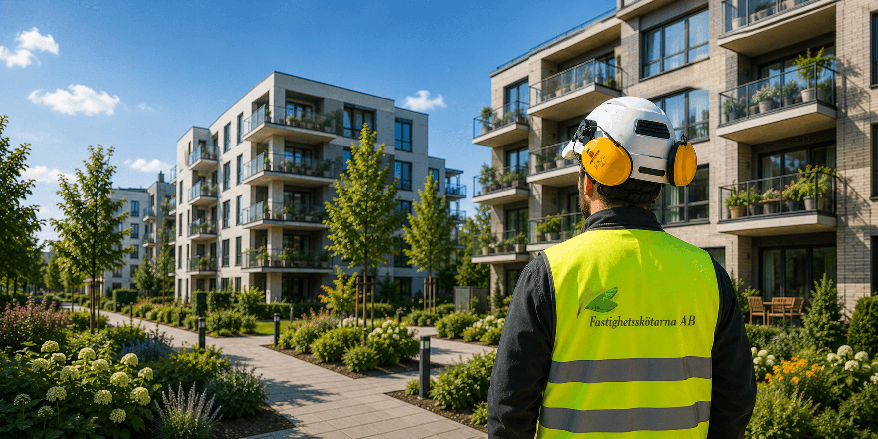 Fastighetsskötare vid moderna bostäder